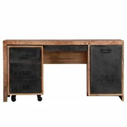 Red Living Büroset Washington (2-teilig) - Mango massiv / Eisen - Mango / Anthrazit -Möbel Verkäufe 2024 1000287287 210826 08385200007 DETAILS P000000001000287287