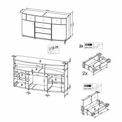 Loftscape Sideboard Intento II - Hochglanz Weiß / Anthrazit 21 Loftscape Sideboard Intento II - Hochglanz Weiß / Anthrazit -Möbel Verkäufe 2024 1000288166 210827 12095400018 SKETCH DETAILS P000000001000288166 sketch