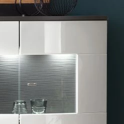 Loftscape Sideboard Intento I - Hochglanz Weiß / Anthrazit -Möbel Verkäufe 2024 1000288186 210827 12095600052 DETAILS P000000001000288186