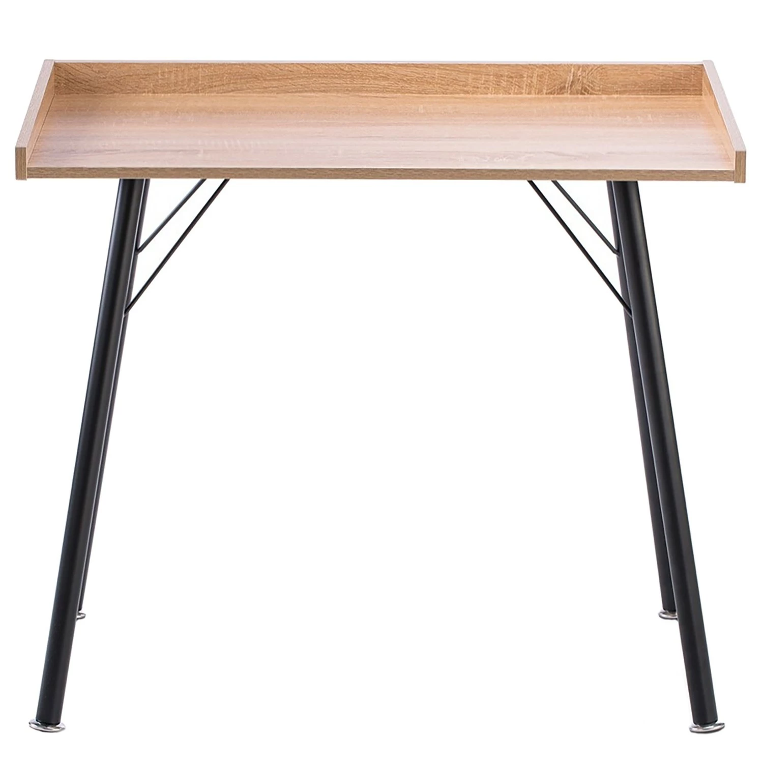 FLHF Schreibtisch Fey - Eiche Dekor / Schwarz 5 FLHF Schreibtisch Fey - Eiche Dekor / Schwarz – Bild 3