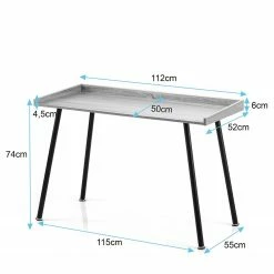 FLHF Schreibtisch Issa - Eiche Dekor / Schwarz -Möbel Verkäufe 2024 1000289015 210914 13503000022 SKETCH DETAILS P000000001000289015 sketch
