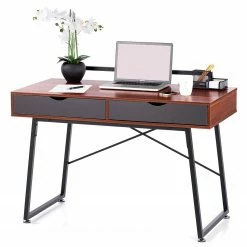 FLHF Schreibtisch Olm - Walnuss Dekor -Möbel Verkäufe 2024 1000289025 210902 09120700326 DETAILS P000000001000289025