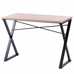 FLHF Schreibtisch Irn - Eiche Dekor / Schwarz