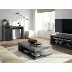 Temahome Schreibtisch Detroit - Wabenplatte - Beton Dekor / Schwarz -Möbel Verkäufe 2024 1000289237 210902 12454700003 MOOD DETAILS P000000001000289237 mood