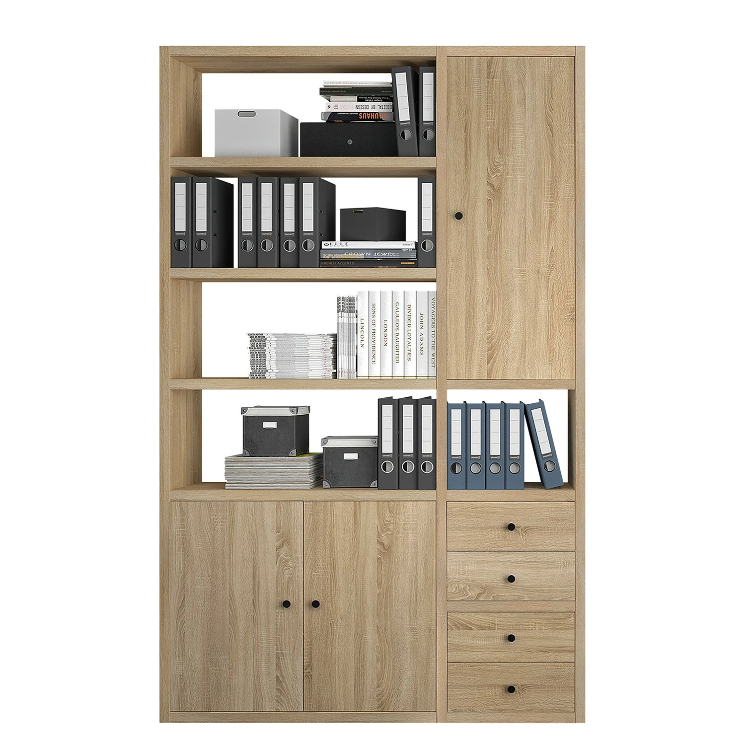 Fredriks Aktenschrank-Kombination Emporio IX - Eiche Sonoma Dekor 3 Fredriks Aktenschrank-Kombination Emporio IX - Eiche Sonoma Dekor