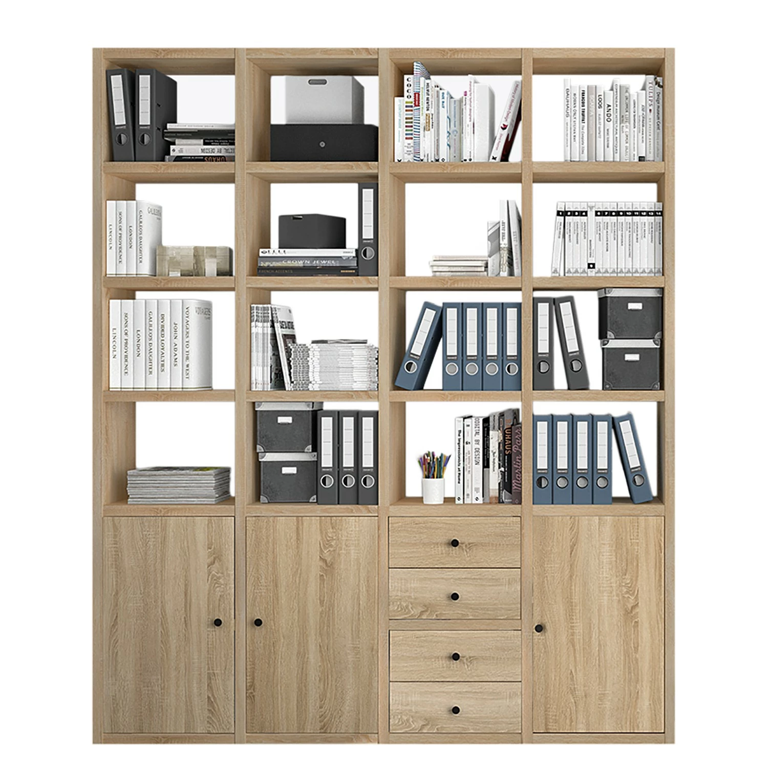 Fredriks Aktenregal-Kombination Emporio VIII - Eiche Sonoma Dekor 3 Fredriks Aktenregal-Kombination Emporio VIII - Eiche Sonoma Dekor