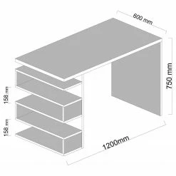 Fredriks Schreibtisch Snape - Weiß -Möbel Verkäufe 2024 1000289487 210908 14360600012 SKETCH DETAILS P000000001000289487 sketch