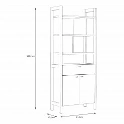 Fredriks Büroset Holvik (3-teilig) - Eiche Sonoma Dekor / Weiß 32 Fredriks Büroset Holvik (3-teilig) - Eiche Sonoma Dekor / Weiß -Möbel Verkäufe 2024 1000292005 211006 14100700612 SKETCH DETAILS P000000001000292005 sketch