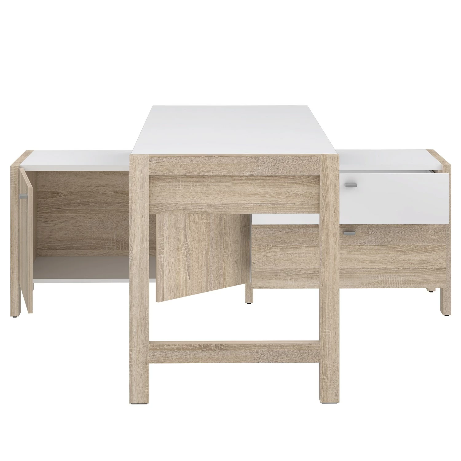 Fredriks Büroset Holvik (4-teilig) - Eiche Sonoma Dekor / Weiß 11 Fredriks Büroset Holvik (4-teilig) - Eiche Sonoma Dekor / Weiß – Bild 9