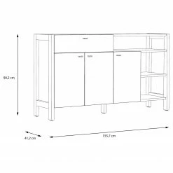 Fredriks Büroset Holvik (4-teilig) - Eiche Sonoma Dekor / Weiß 30 Fredriks Büroset Holvik (4-teilig) - Eiche Sonoma Dekor / Weiß -Möbel Verkäufe 2024 1000292006 211006 14100800627 SKETCH DETAILS P000000001000292006 sketch