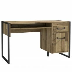 Ars manufacti Büroset Voru (3-teilig) - Eiche Stirling Dekor / Dunkelgrau -Möbel Verkäufe 2024 1000292007 211006 14100800205 DETAILS P000000001000292007