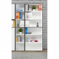 Fredriks Büroset Kendrick I (7-teilig) - Weiß / Grau -Möbel Verkäufe 2024 1000292008 211006 14100900160 MOOD DETAILS P000000001000292008 mood