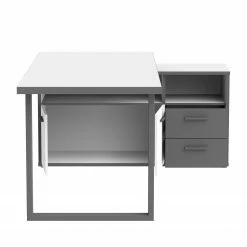 Fredriks Büroset Kendrick II (7-teilig) - Weiß / Grau -Möbel Verkäufe 2024 1000292009 211006 14101000265 DETAILS P000000001000292009