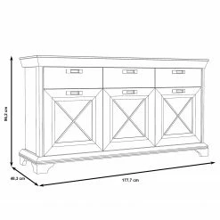 Ridgevalley Sideboard Kimbark I - Pinie Weiß Dekor 15 Ridgevalley Sideboard Kimbark I - Pinie Weiß Dekor -Möbel Verkäufe 2024 1000295076 211125 1448520000507 SKETCH DETAILS P000000001000295076 sketch