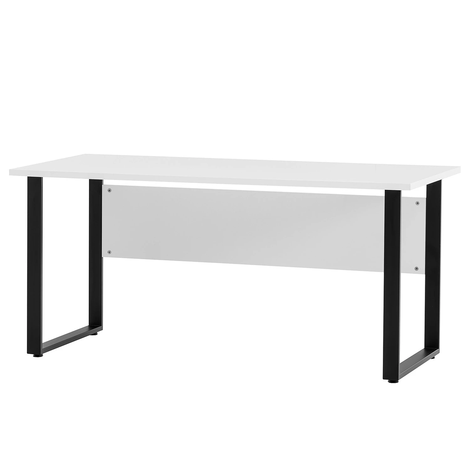 Furnitive Schreibtisch Cumminus II - Weiß / Schwarz 3 Furnitive Schreibtisch Cumminus II - Weiß / Schwarz