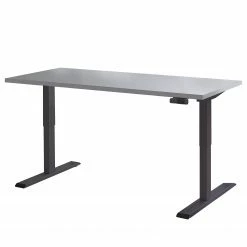 Furnitive Büroset Avin XIII (5-teilig) - (Höhenverstellbar) - Lichtgrau / Hochglanz Anthrazit -Möbel Verkäufe 2024 1000297139 211008 13250900137 DETAILS P000000001000297139