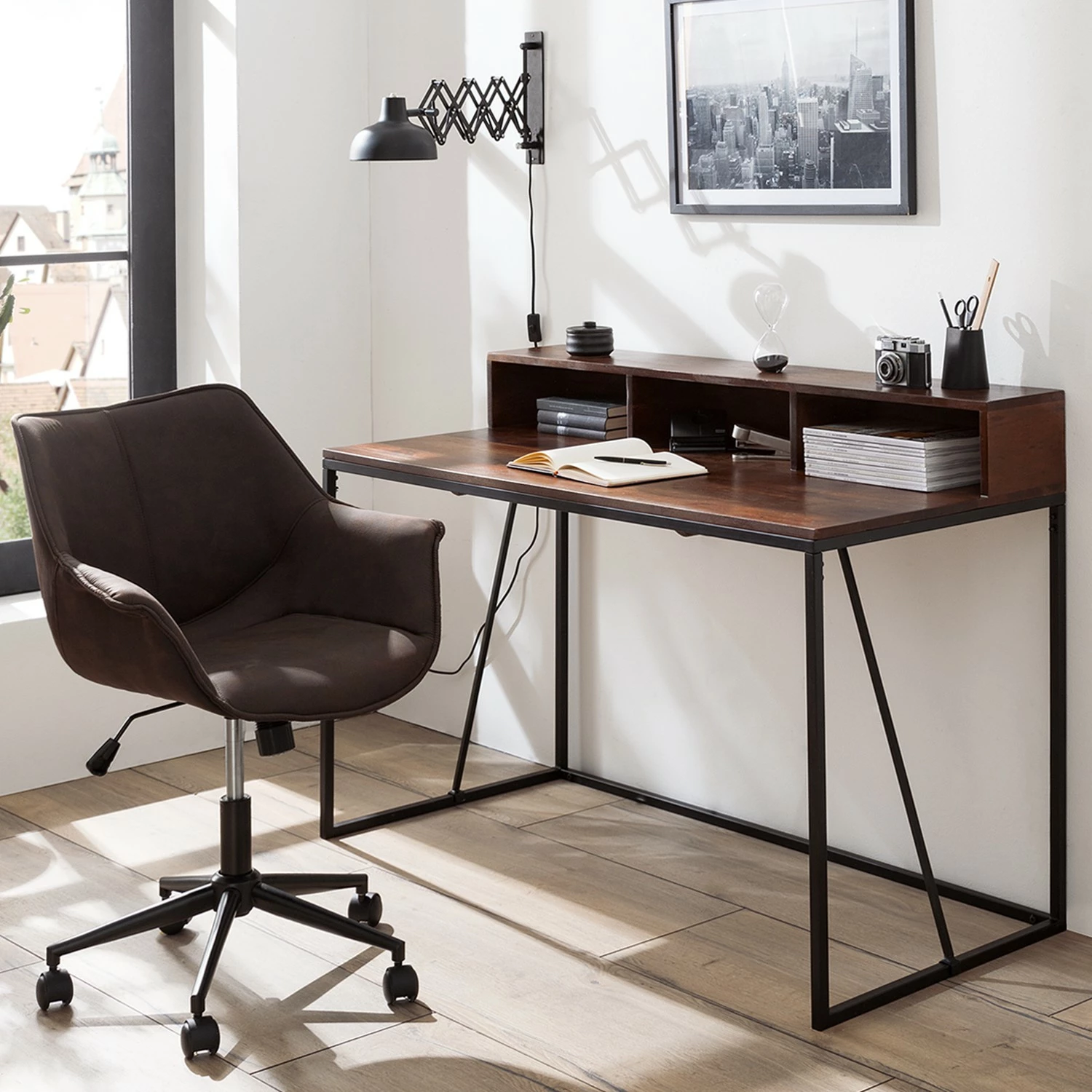 Ars manufacti Büroset Woodson (2-teilig) - Akazie Braun 3 Ars manufacti Büroset Woodson (2-teilig) - Akazie Braun