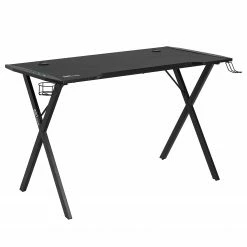 Fredriks LED Gaming Tisch Evinston - Schwarz