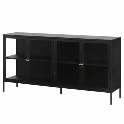 Loftscape Sideboard Angelus - Metall - Schwarz - Breite: 170 cm