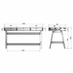 Fredriks Schreibtisch Niklas - Weiß -Möbel Verkäufe 2024 1000299495 211011 0845420000507 SKETCH DETAILS P000000001000299495 sketch