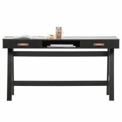 Fredriks Schreibtisch Dural - Kiefer massiv - Schwarz / Vintage Braun 14 Fredriks Schreibtisch Dural - Kiefer massiv - Schwarz / Vintage Braun -Möbel Verkäufe 2024 1000299506 211011 084544000122 DETAILS P000000001000299506