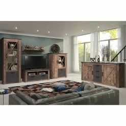 Trendteam Sideboard Georgia - Dunkelgrau / Eiche Rustikal Dekor -Möbel Verkäufe 2024 1000300860 211015 12545200136 MOOD DETAILS P000000001000300860 mood