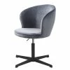 Red Living Bürodrehstuhl Cheia II - Samt / Eisen - Grau / Schwarz -Möbel Verkäufe 2024 1000303610 211117 16474000117 IMAGE P000000001000303610
