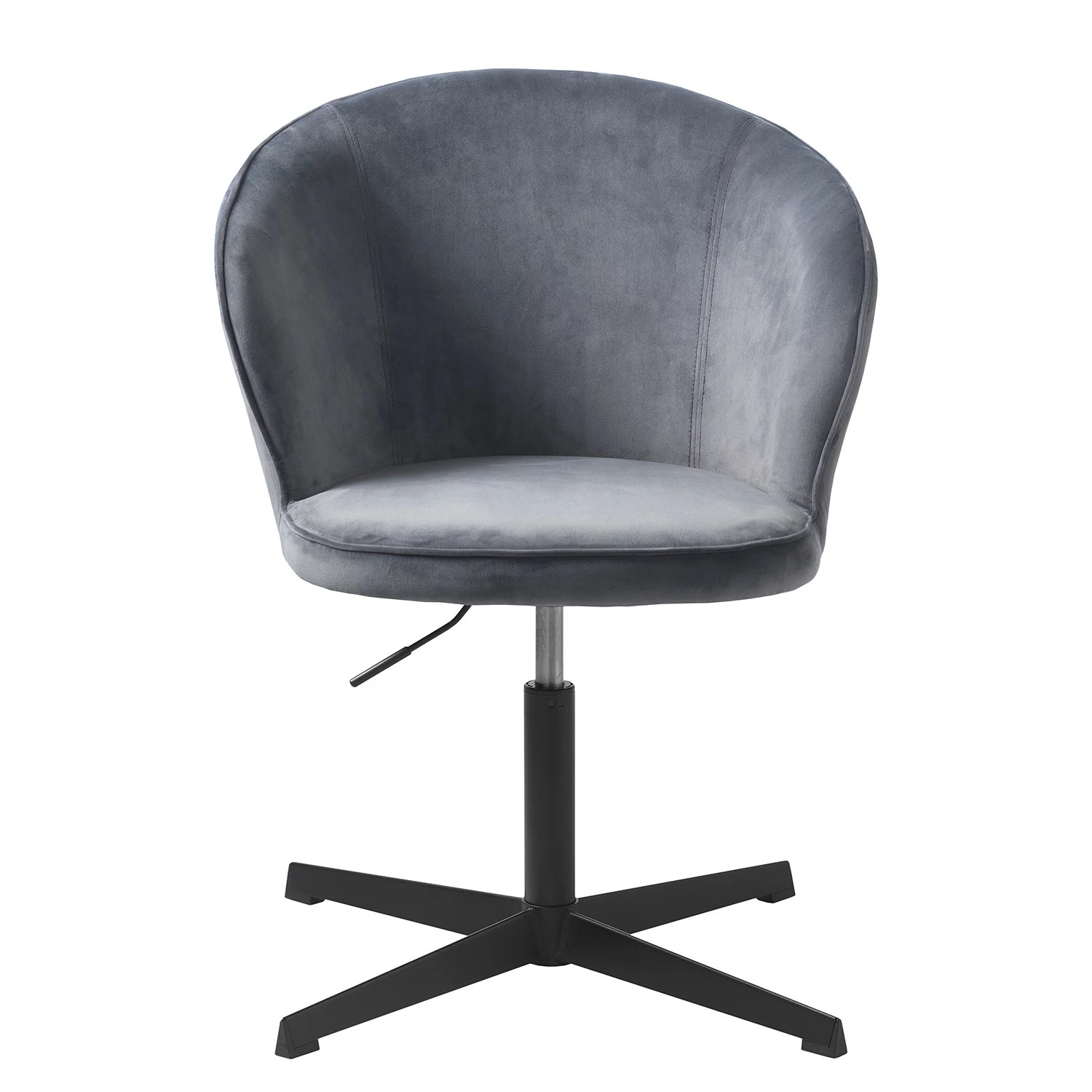 Red Living Bürodrehstuhl Cheia II - Samt / Eisen - Grau / Schwarz 4 Red Living Bürodrehstuhl Cheia II - Samt / Eisen - Grau / Schwarz – Bild 2