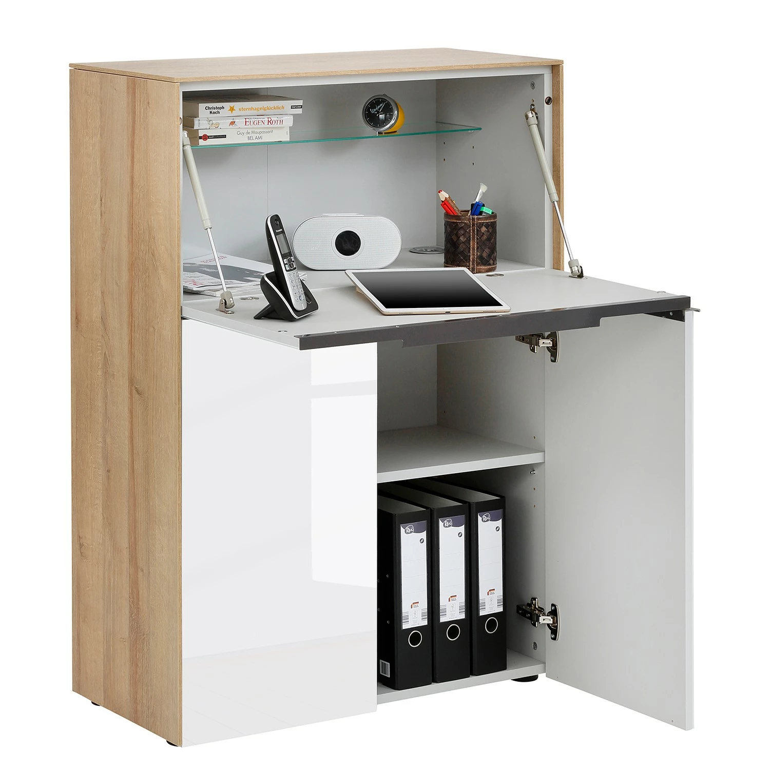 Maja Möbel Sekretär Merit - Eiche Riviera Dekor 5 Maja Möbel Sekretär Merit - Eiche Riviera Dekor – Bild 3