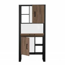 Red Living Regal Norddal II - Nussbaum Dekor / Schwarz -Möbel Verkäufe 2024 1000304808 211027 10494600077 DETAILS P000000001000304808