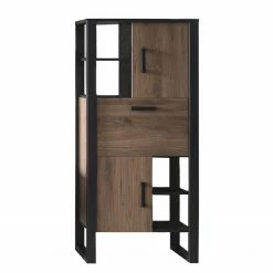 Red Living Regal Norddal II - Nussbaum Dekor / Schwarz -Möbel Verkäufe 2024 1000304808 211027 10494600088 DETAILS P000000001000304808