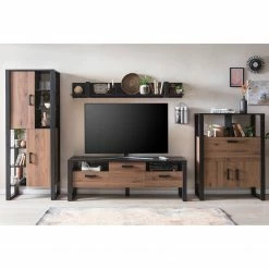 Red Living Regal Norddal I - Nussbaum Dekor / Schwarz -Möbel Verkäufe 2024 1000304812 211101 07584900035 MOOD DETAILS P000000001000304812 mood