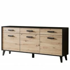 Norrwood Sideboard Argenteuil I - Eiche Artisan Dekor / Schwarz