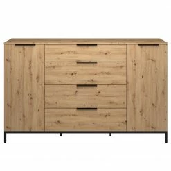 Maja Möbel Sideboard Trend Wood I - Asteiche Dekor / Schwarz -Möbel Verkäufe 2024 1000306527 211102 13034200047 DETAILS P000000001000306527