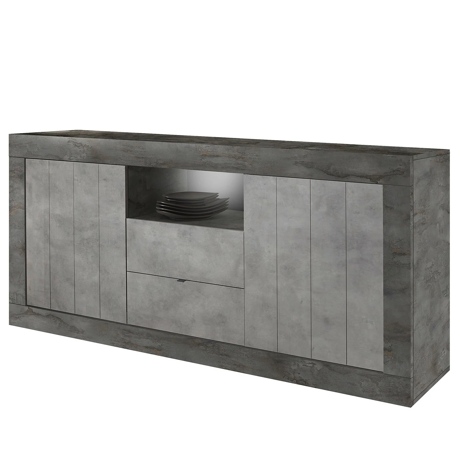 LC Spa Sideboard Urbino I - Hellgrau / Dunkelgrau 3 LC Spa Sideboard Urbino I - Hellgrau / Dunkelgrau