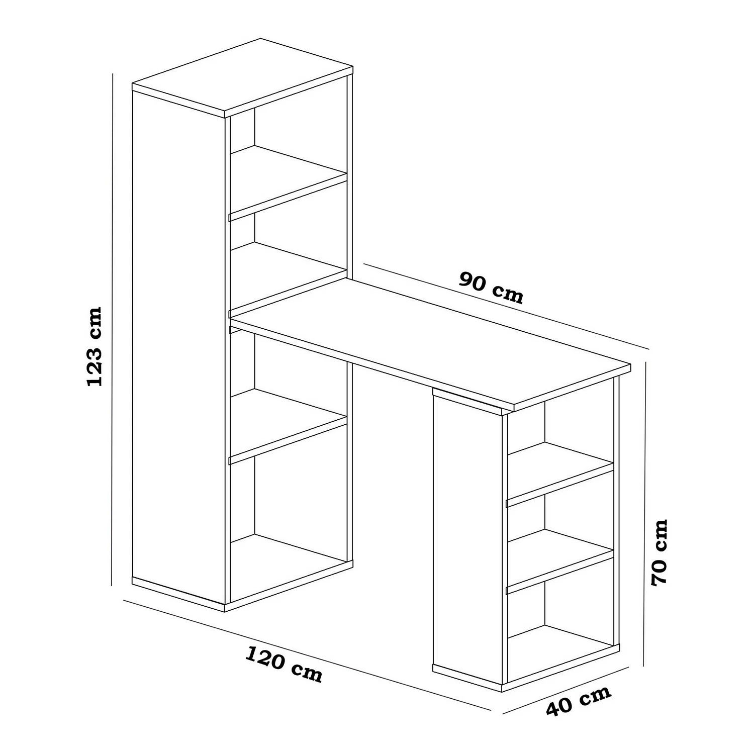 Loftscape Schreibtisch-Kombination Kamelia - Weiß 7 Loftscape Schreibtisch-Kombination Kamelia - Weiß – Bild 5