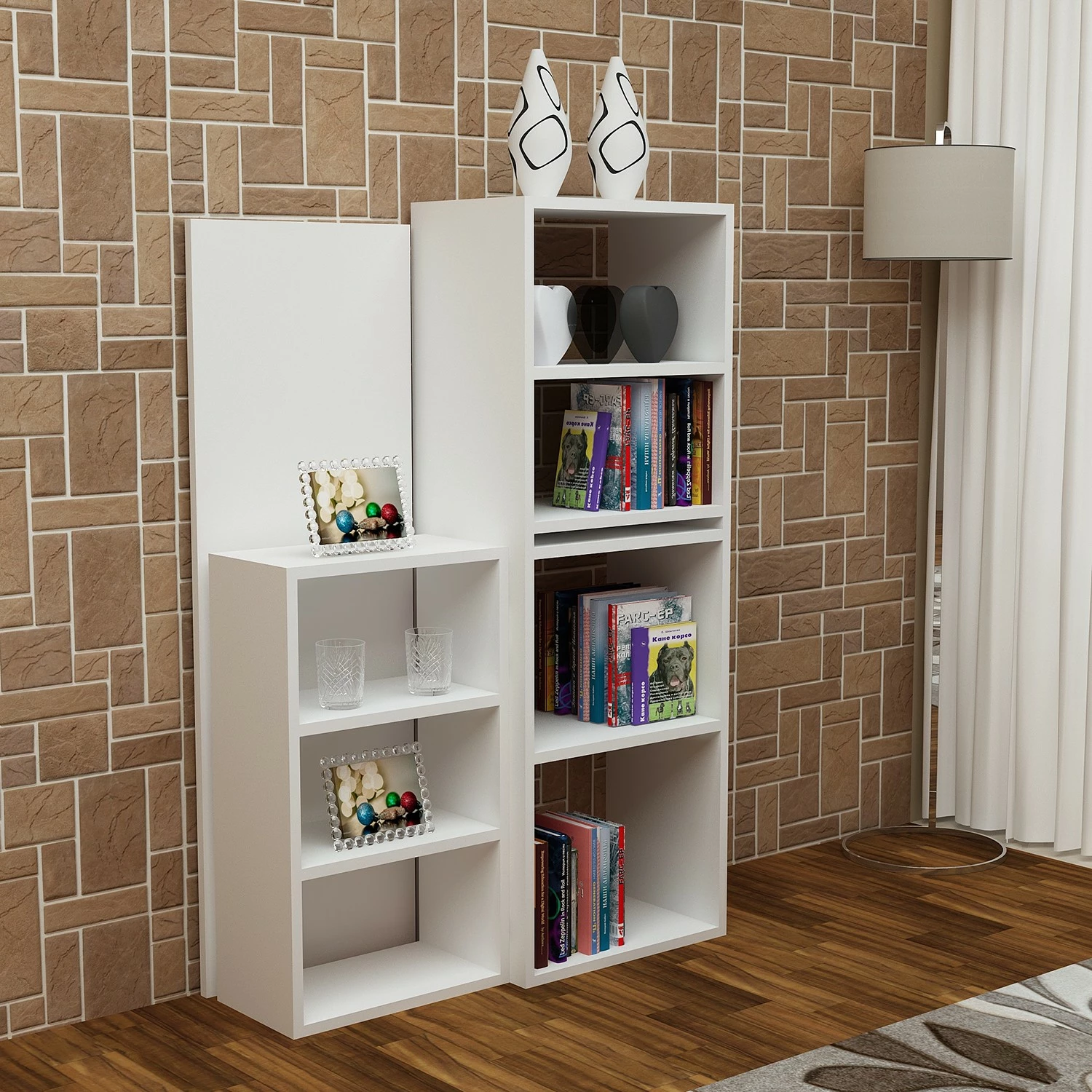 Loftscape Schreibtisch-Kombination Kamelia - Weiß 5 Loftscape Schreibtisch-Kombination Kamelia - Weiß – Bild 3