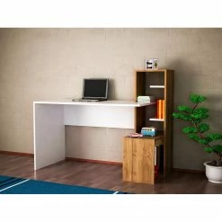 Loftscape Schreibtisch-Kombination Jurien - Weiß / Walnuss Dekor -Möbel Verkäufe 2024 1000306573 211115 13500100065 MOOD DETAILS P000000001000306573 mood