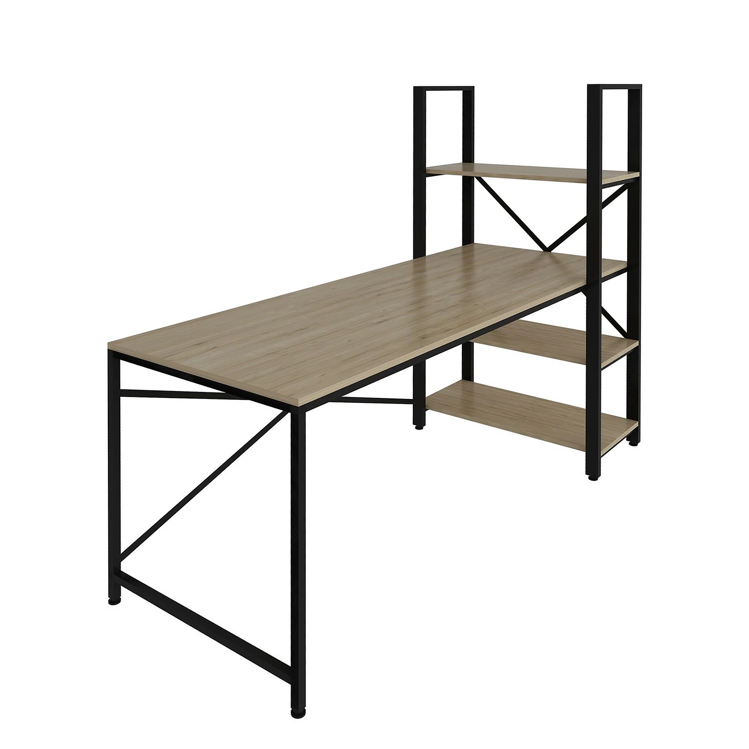 Red Living Schreibtisch-Kombination Living - Eiche Dekor / Schwarz 3 Red Living Schreibtisch-Kombination Living - Eiche Dekor / Schwarz