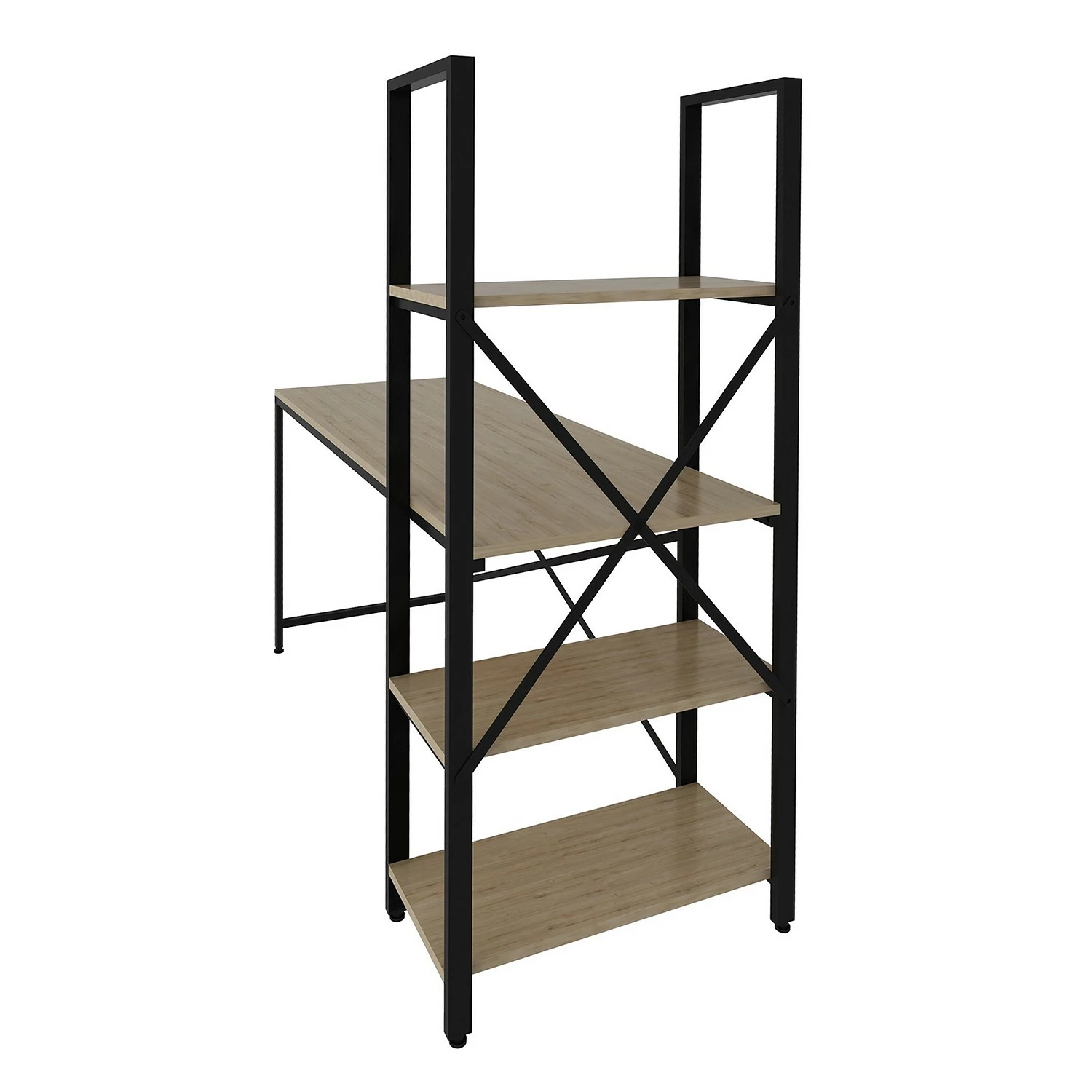 Red Living Schreibtisch-Kombination Living - Eiche Dekor / Schwarz 7 Red Living Schreibtisch-Kombination Living - Eiche Dekor / Schwarz – Bild 5