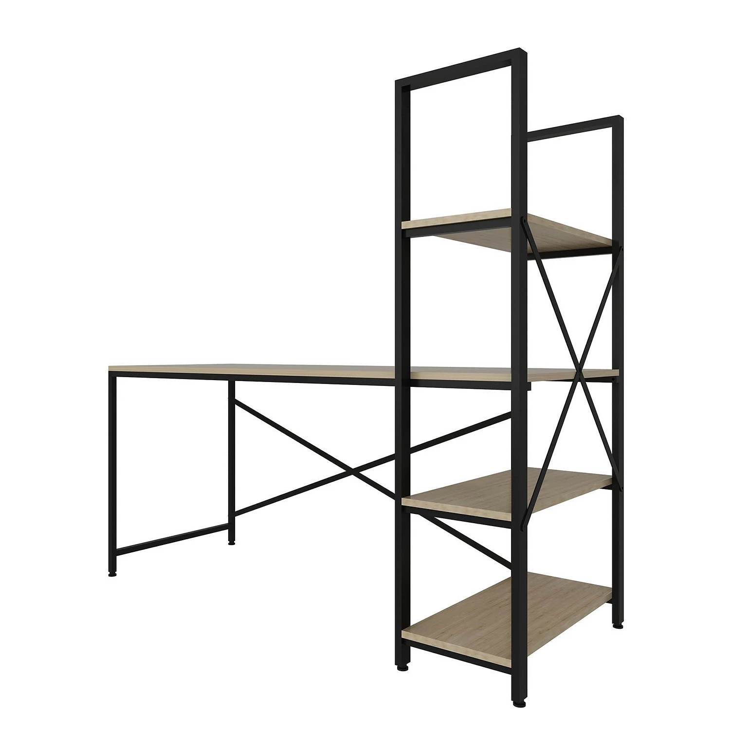 Red Living Schreibtisch-Kombination Living - Eiche Dekor / Schwarz 8 Red Living Schreibtisch-Kombination Living - Eiche Dekor / Schwarz – Bild 6