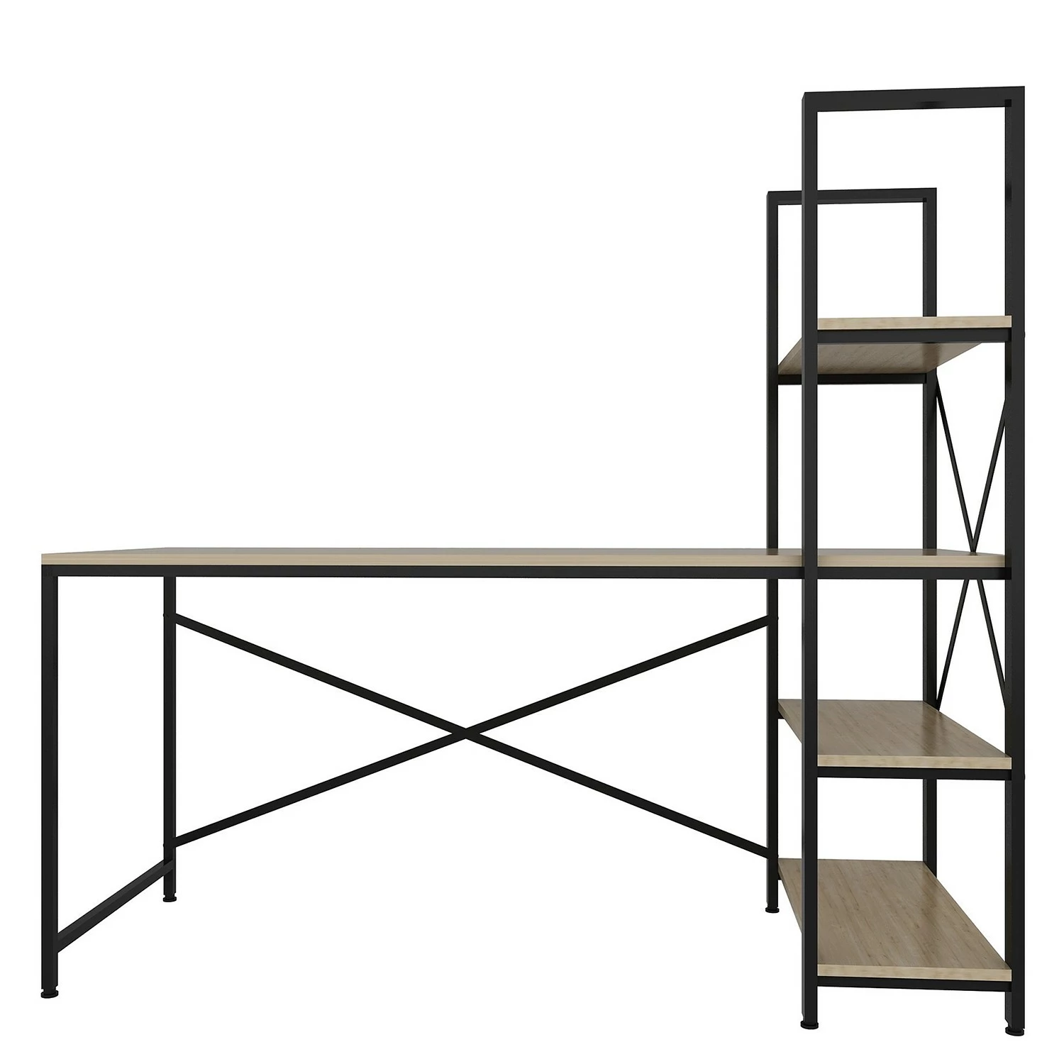 Red Living Schreibtisch-Kombination Living - Eiche Dekor / Schwarz 9 Red Living Schreibtisch-Kombination Living - Eiche Dekor / Schwarz – Bild 7