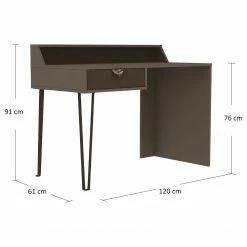 Red Living Schreibtisch Livaro - Vintage Sand / Dunkelbraun -Möbel Verkäufe 2024 1000306605 211115 13521600752 SKETCH DETAILS P000000001000306605 sketch