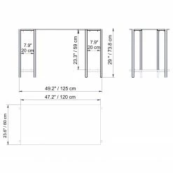 Red Living Schreibtisch Hasselt - Marmor Weiß Dekor -Möbel Verkäufe 2024 1000306620 211115 13520900741 SKETCH DETAILS P000000001000306620 sketch