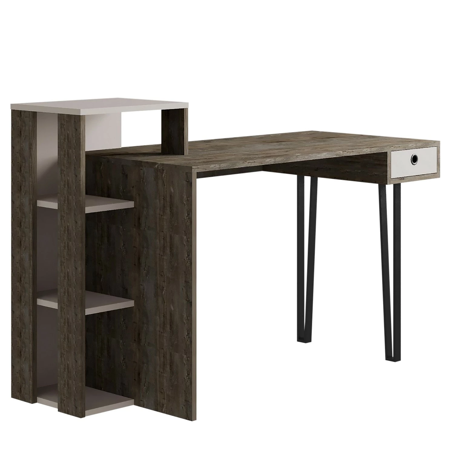 Loftscape Schreibtisch Lerik - Eiche Dunkel Dekor 3 Loftscape Schreibtisch Lerik - Eiche Dunkel Dekor