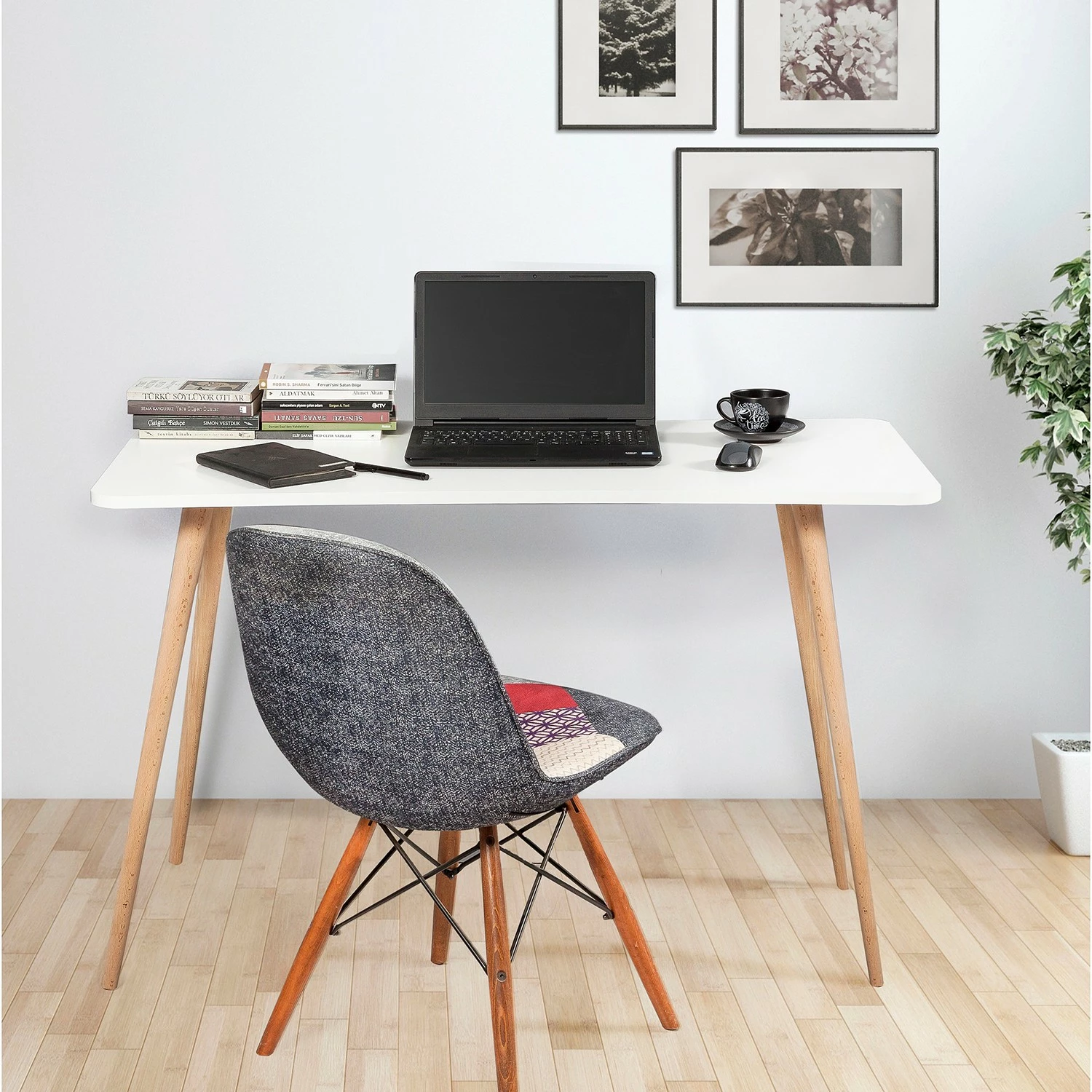 Norrwood Schreibtisch Linu II - Weiß 5 Norrwood Schreibtisch Linu II - Weiß – Bild 3