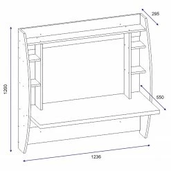 Loftscape Wandschreibtisch Jenner - Weiß -Möbel Verkäufe 2024 1000306649 211115 13541300913 SKETCH DETAILS P000000001000306649 sketch