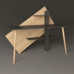 Norrwood Schreibtisch-Set Deering (2-teilig) - Anthrazit / Eiche -Möbel Verkäufe 2024 1000306656 211115 13543900479 DETAILS P000000001000306656