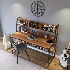 Red Living Schreibtisch Clomeo - Walnuss Dekor -Möbel Verkäufe 2024 1000306657 211115 13544500482 MOOD DETAILS P000000001000306657 mood