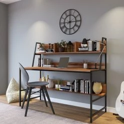 Red Living Schreibtisch Clomeo - Walnuss Dekor -Möbel Verkäufe 2024 1000306657 211115 13552900538 MOOD DETAILS P000000001000306657 mood